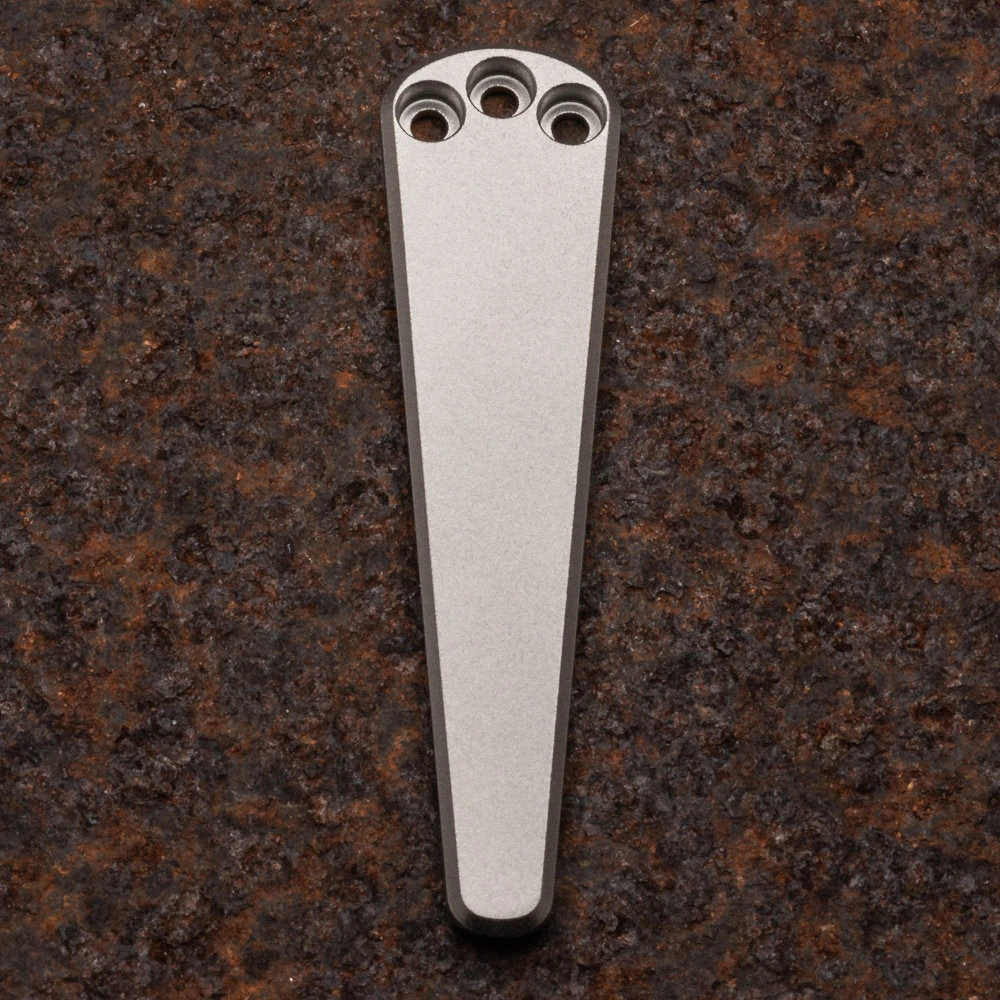Daily Customs 3H Plain Titanium Pocket Clip 3 Daily Customs 3H Plain Titanium Pocket Clip