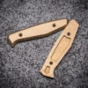 Daily Customs Bronzed Aluminum Handles For The Boker AK1 Daily Knife -Victorinox Sales DCAK1PLALBZ Daily Customs AK1 Plain Al Bz Handles Front and Back