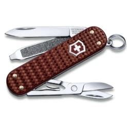 Victorinox Classic SD Precious Alox Swiss Army Knife 21 Victorinox Classic SD Precious Alox Swiss Army Knife -Victorinox Sales SA062214011G Classic SD Precious Alox Brown Open