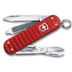 Victorinox Classic SD Precious Alox Swiss Army Knife -Victorinox Sales SA06221401G Classic SD Precious Alox Iconic Red