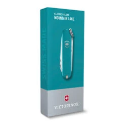 Victorinox Classic SD Swiss Army Knife, 2021 Solid Colors -Victorinox Sales SA0622323 Victorinox Classic SD Mountain Lake Packaged