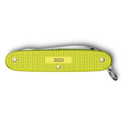 Victorinox Electric Yellow Pioneer X Alox 2023 Limited Edition Swiss Army Knife -Victorinox Sales SA08231L23 Victorinox Electric Yellow Pioneer X Back Panel Engraved 8e5c6f9c 126a 481f ba13 6c124aeb2914