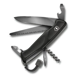Victorinox Onyx Black RangerGrip 55 Lockblade Swiss Army Knife