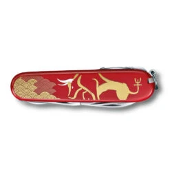 Victorinox Year Of The Ox Huntsman 2021 Limited Edition Swiss Army Knife 12 Victorinox Year Of The Ox Huntsman 2021 Limited Edition Swiss Army Knife -Victorinox Sales SA13714E10 Year of the Ox Huntsman Swiss Army Knife Closed