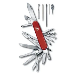 Victorinox SwissChamp Swiss Army Knife -Victorinox Sales SA16795 SwissChamp Red All Tools Displayed