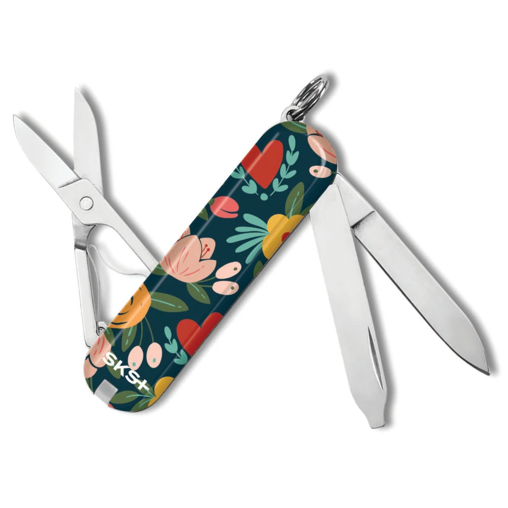 Victorinox Hearts And Flowers Classic SD Designer Swiss Army Knife 4 Victorinox Hearts And Flowers Classic SD Designer Swiss Army Knife - Image 2