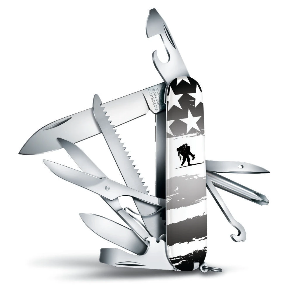 Victorinox Wounded Warrior Project Black And White American Flag Fieldmaster Swiss Army Knife 3 Victorinox Wounded Warrior Project Black And White American Flag Fieldmaster Swiss Army Knife