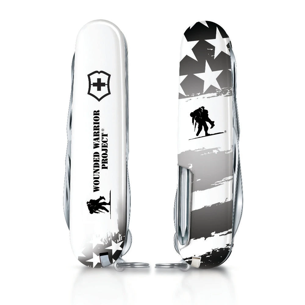 Victorinox Wounded Warrior Project Black And White American Flag Fieldmaster Swiss Army Knife 4 Victorinox Wounded Warrior Project Black And White American Flag Fieldmaster Swiss Army Knife - Image 2