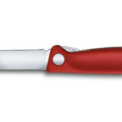 Swiss Classic 4.3" Foldable Paring Knife By Victorinox -Victorinox Sales VF67801F Red Folding Parer Liner Lock Detail