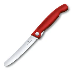 Swiss Classic 4.3" Foldable Serrated Paring Knife By Victorinox -Victorinox Sales VF67831F Foldable Serrated Parer Open