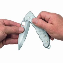 Victorinox Hunter Pro Alox Swiss Army Knife With Clip And Lanyard -Victorinox Sales sa9415m26 inuse x1000 1