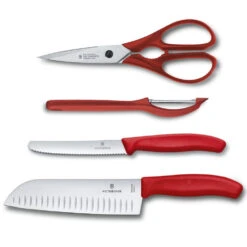 Victorinox Swiss Classic Red 4-Piece Kitchen Set